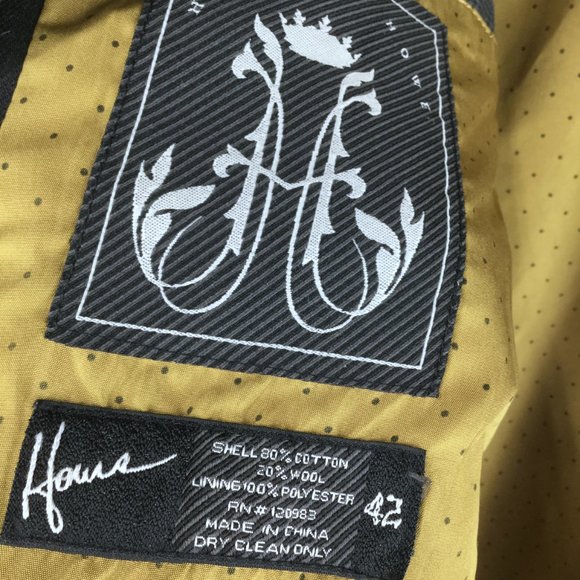 House of Howe Black Wool Blend Jacket Coat - Picture 4 of 5